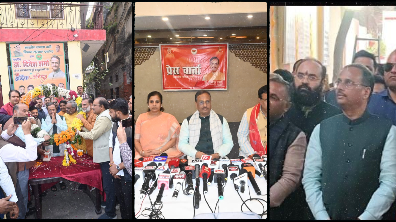 डॉ. दिनेश शर्मा के कानपुर दौरे में तीखी राजनीतिक हलचल